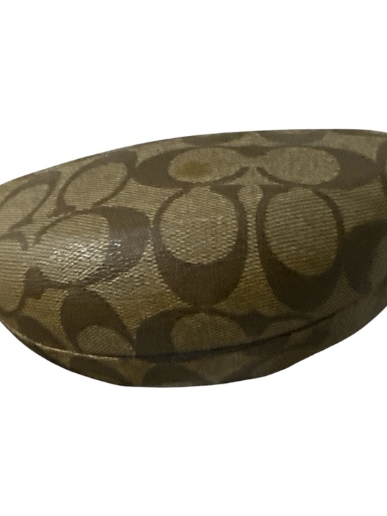 Coach Accessories - Coach Brown Monogram Round Sunglasses Case like new